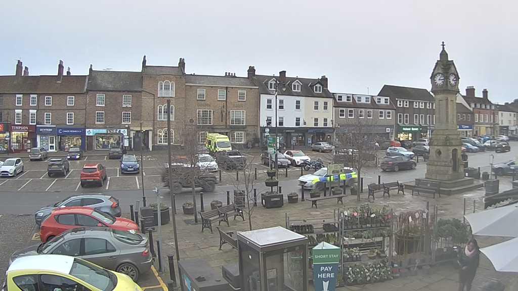 Thirsk webcam overlooking the Market Place